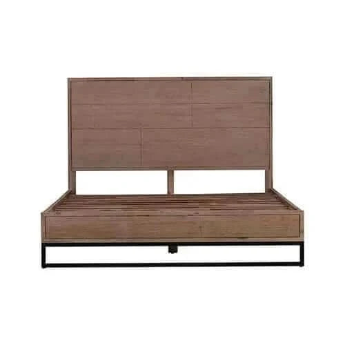 Hannah Solid Wood King Bed Frame With Headboard