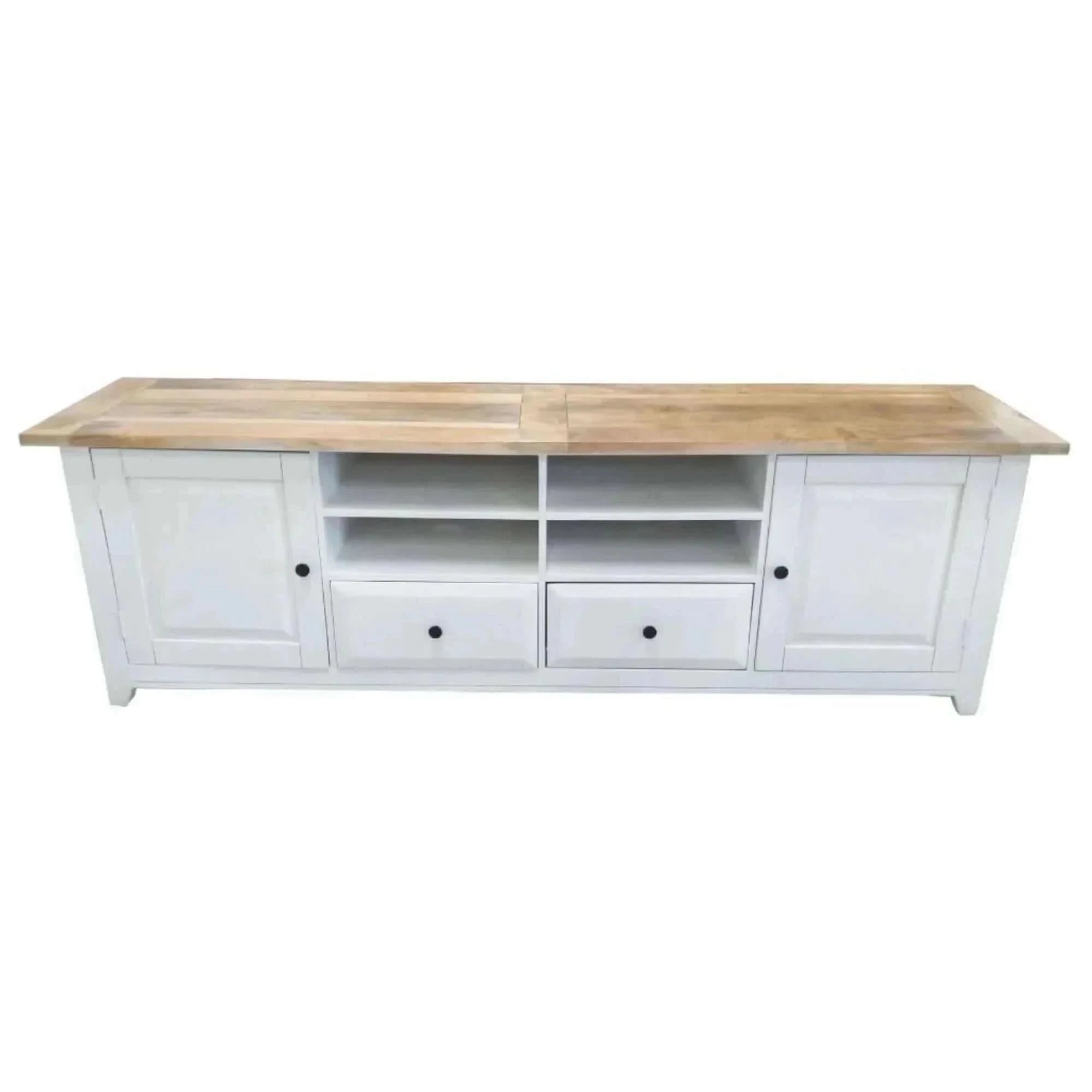 Lavasa Large Entertainment Unit 207cm 2 Door Mango Wood