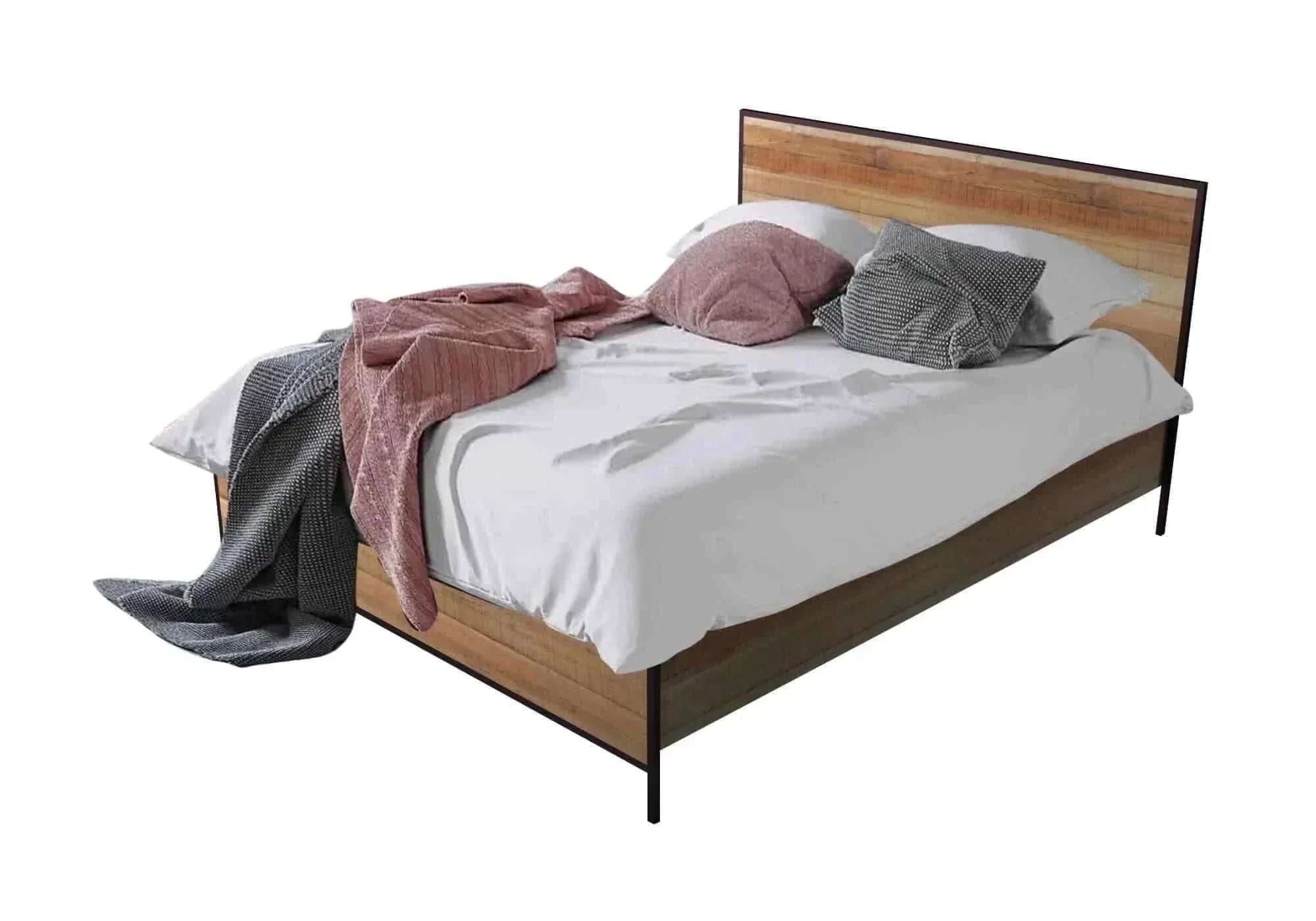 Mascot Queen Size Bedframe - Oak