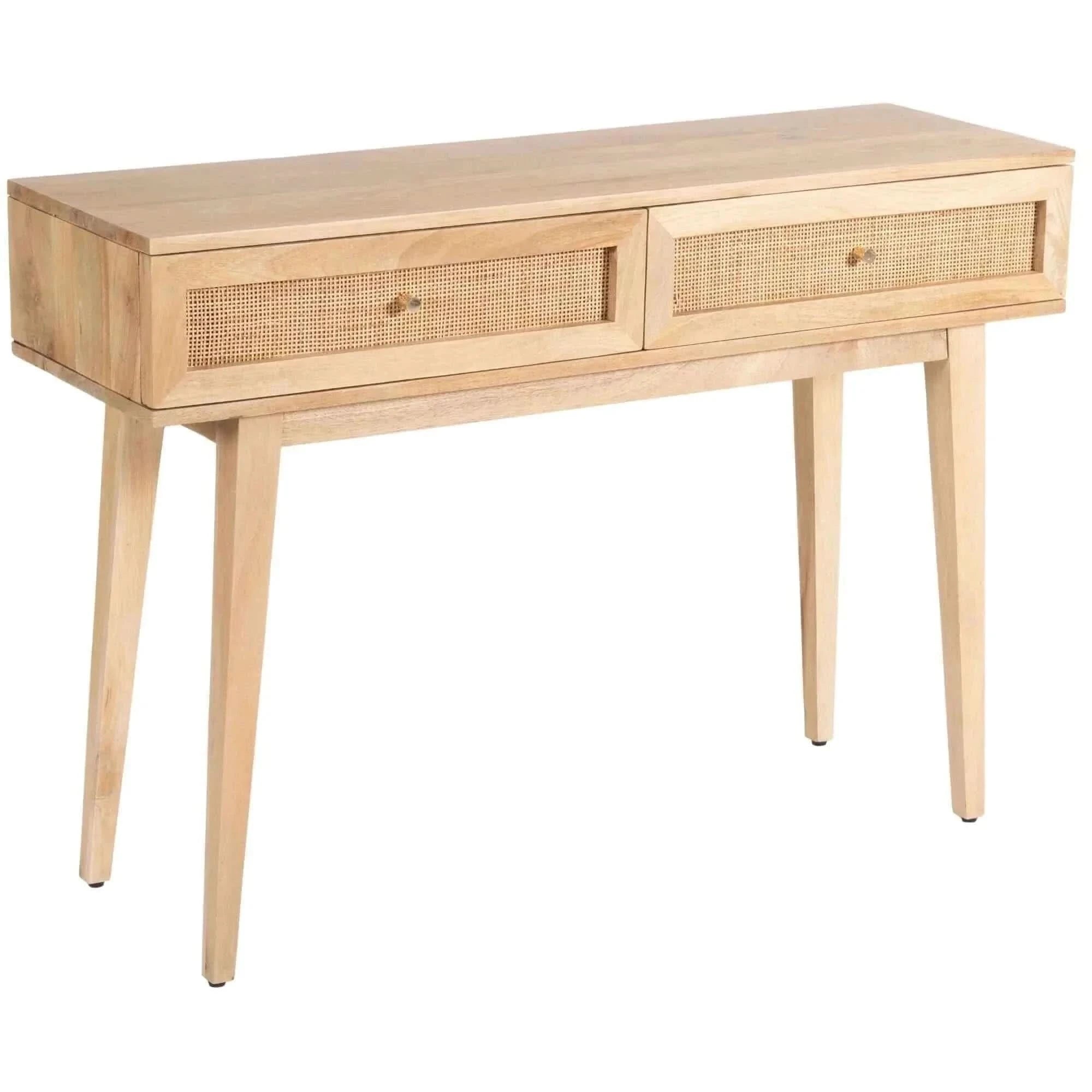 Olearia Solid Mango Wood Console Table 110cm