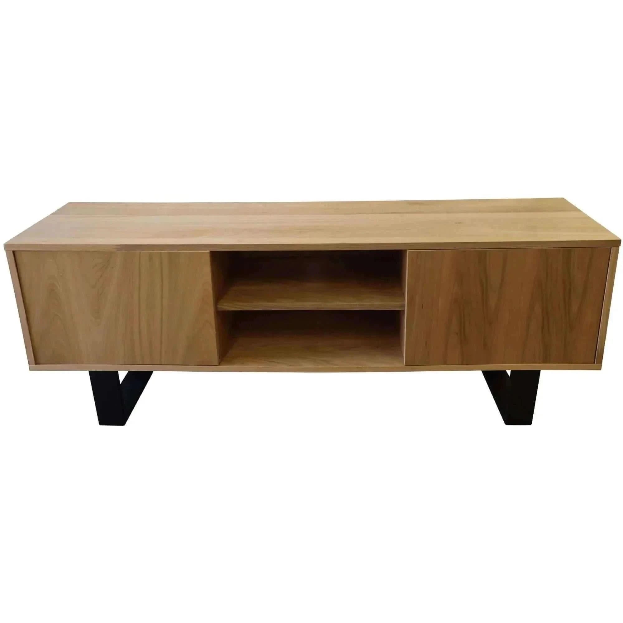 Petunia 160cm 2 Door Wooden Entertainment Unit For TV - Natural