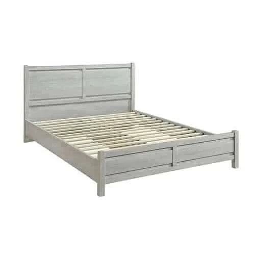 Cielo Oak Bed Frame Queen Size in Natural Wood like MDF