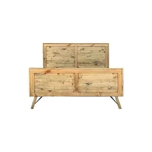 Wooden Bed Frame Queen Size with Medium High Headboard