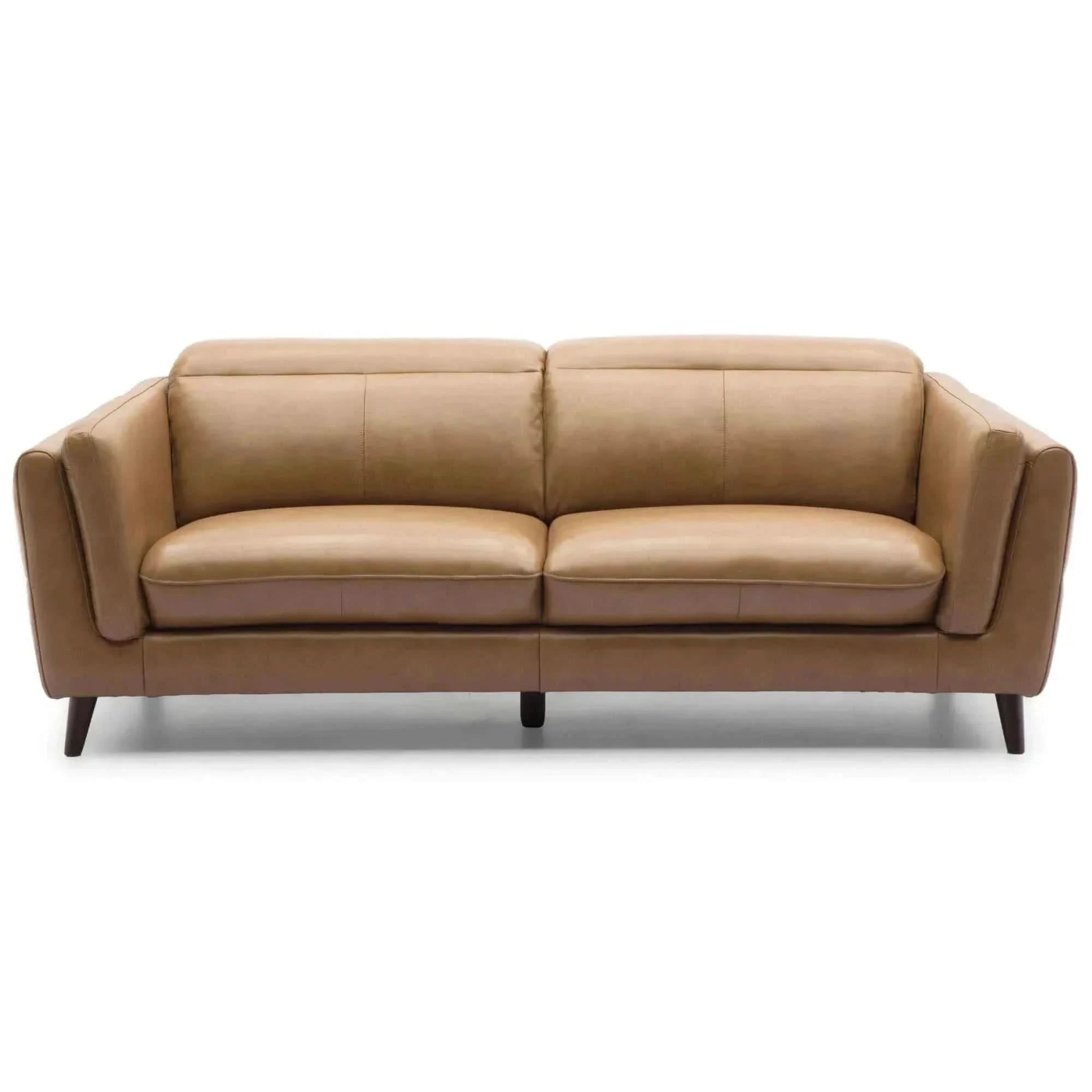 Quince Two Seater Leather Sofa Upholstered Lounge Coach