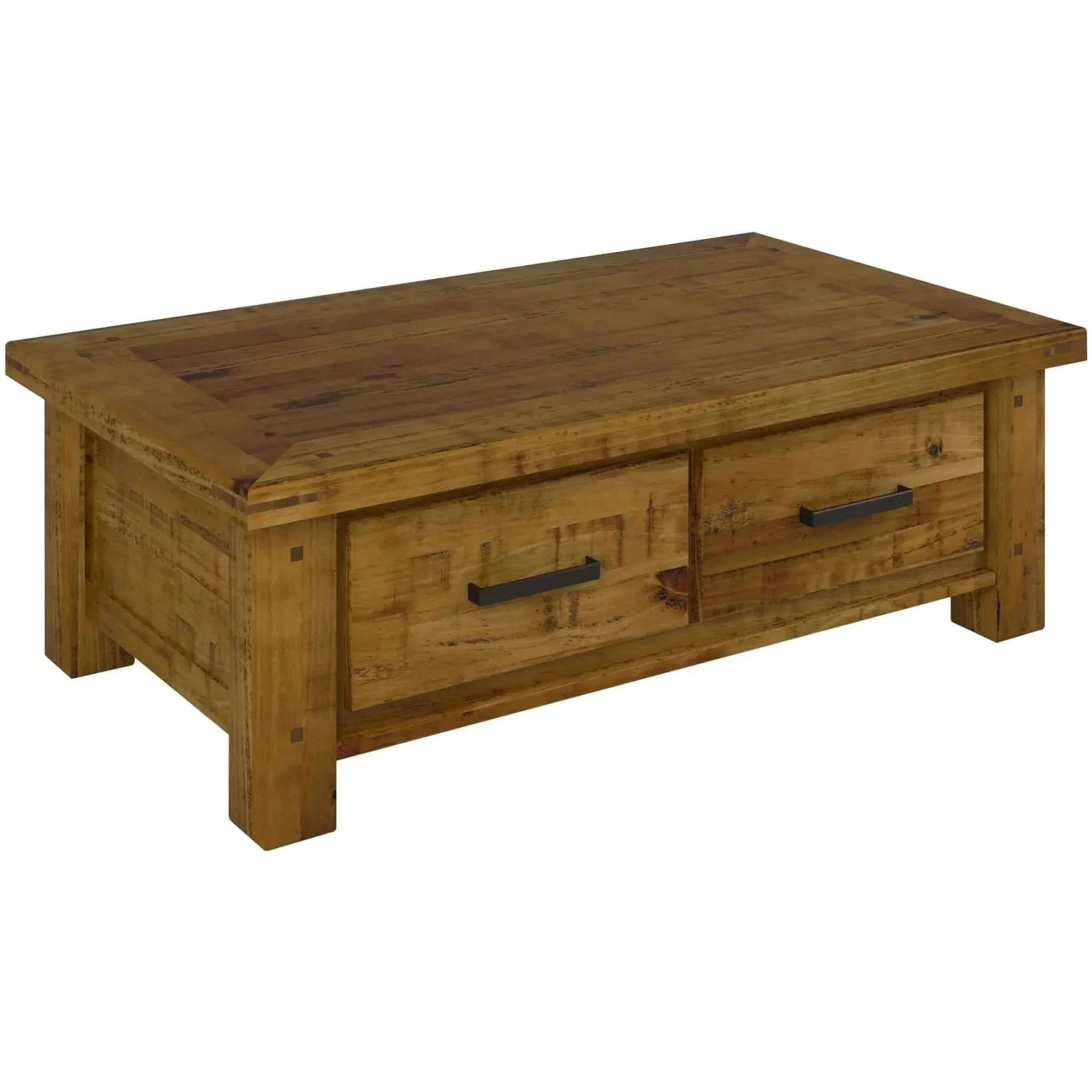 Teasel 140cm Solid Pine Wood Coffee Table Rustic Oak