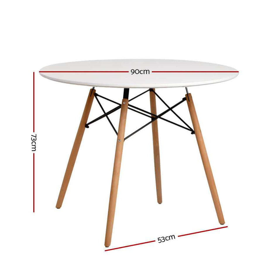 90cm round dining table