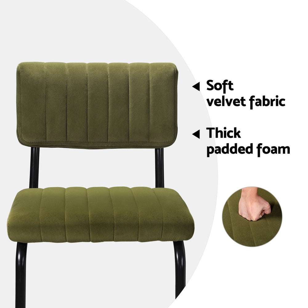 Orman Counter Hright Bar Stools Set of 4 - Green