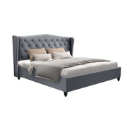 PIER Bed Frame Queen Size Grey