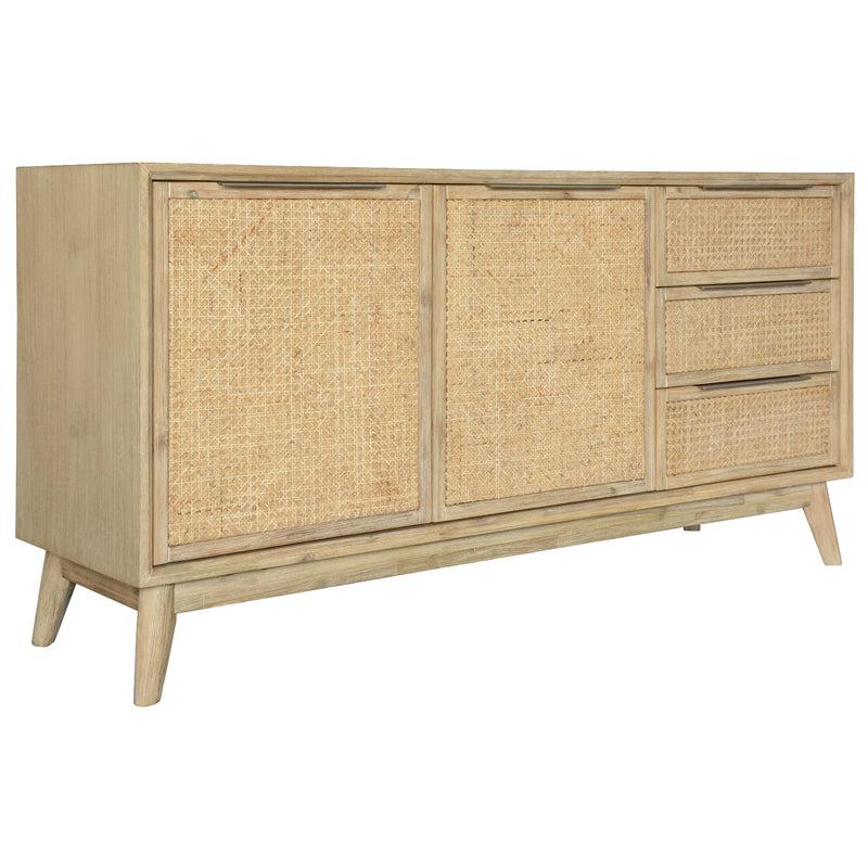 Grevillea Rattan Sideboard 160cm 2 Door - Brown