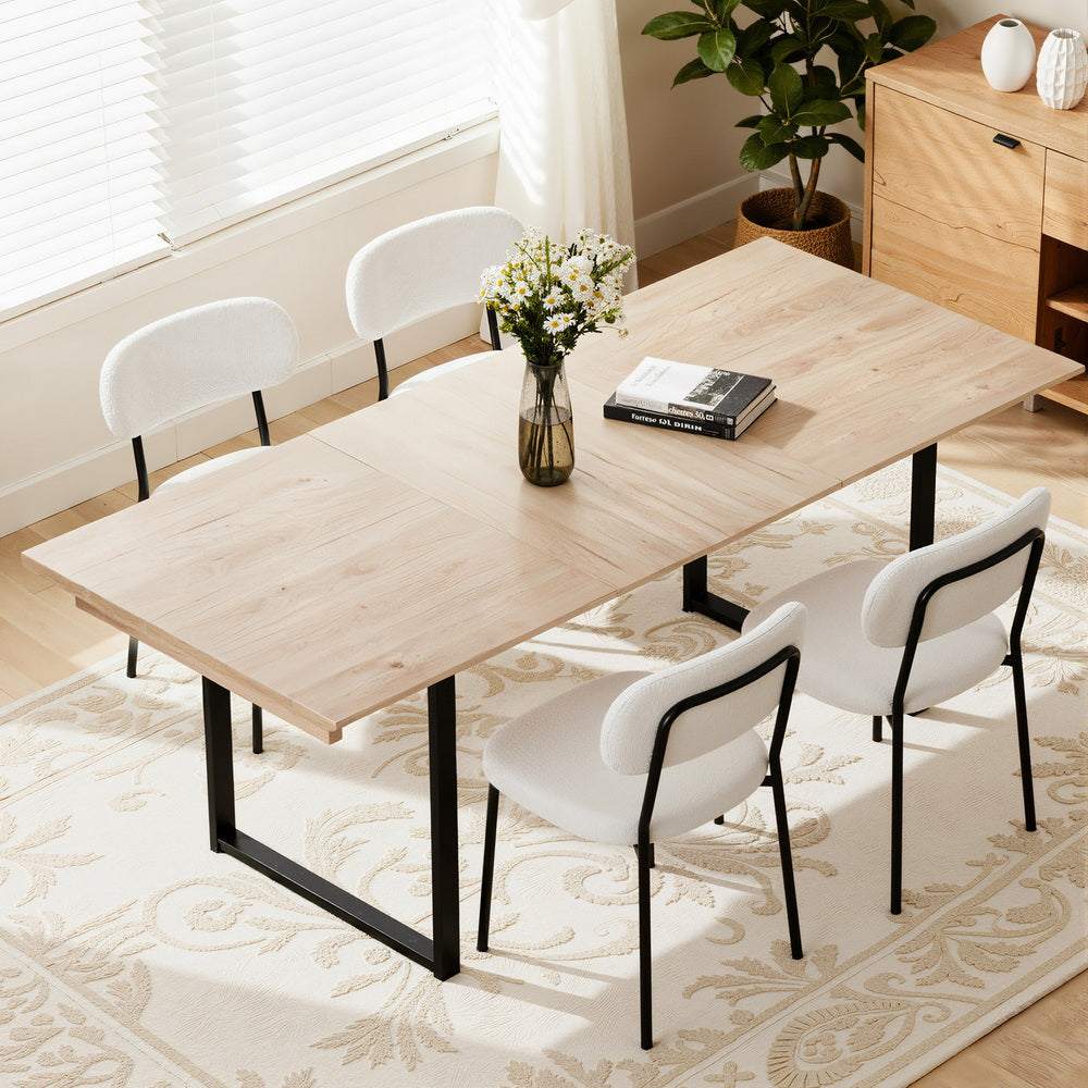 Artiss 2M Extendable Dining Table - Natural