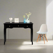 Console Table with Drawers Black