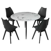 Marble Dining Table and Chairs Set