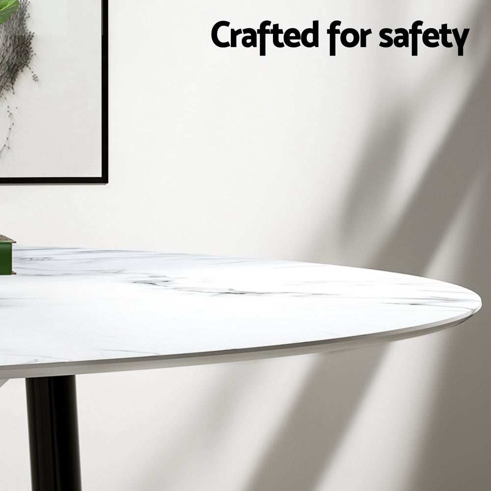 Marble Dining Table and Chairs Set