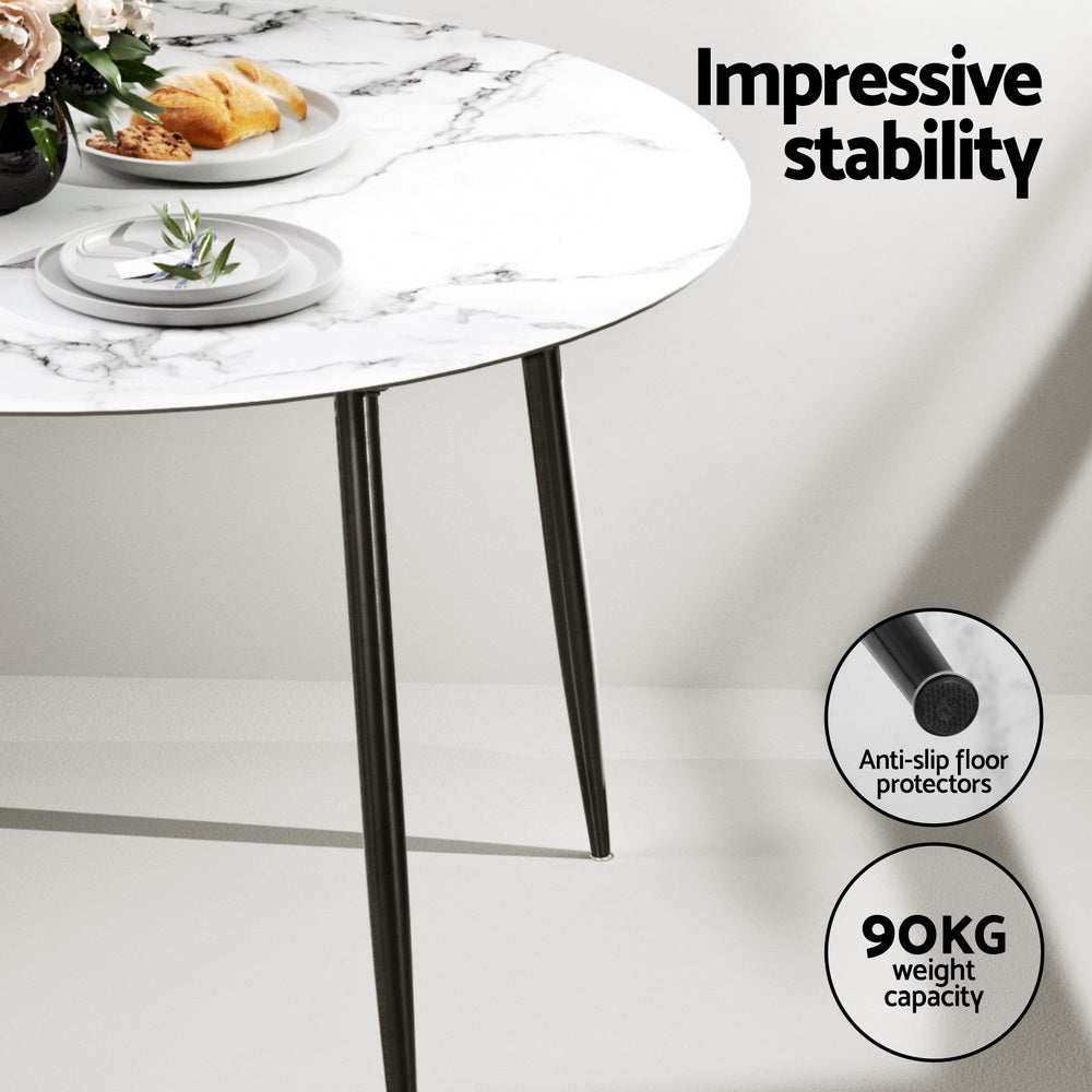 Marble Dining Table and Chairs Set