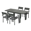 black outdoor dining set