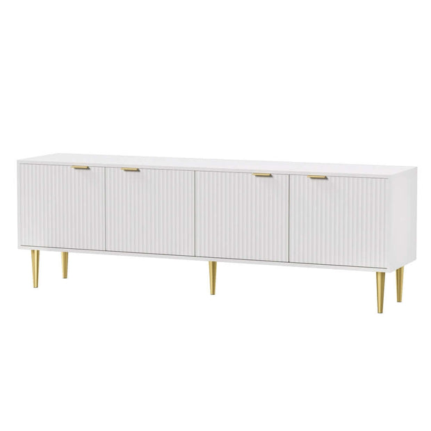 180cm tv unit white