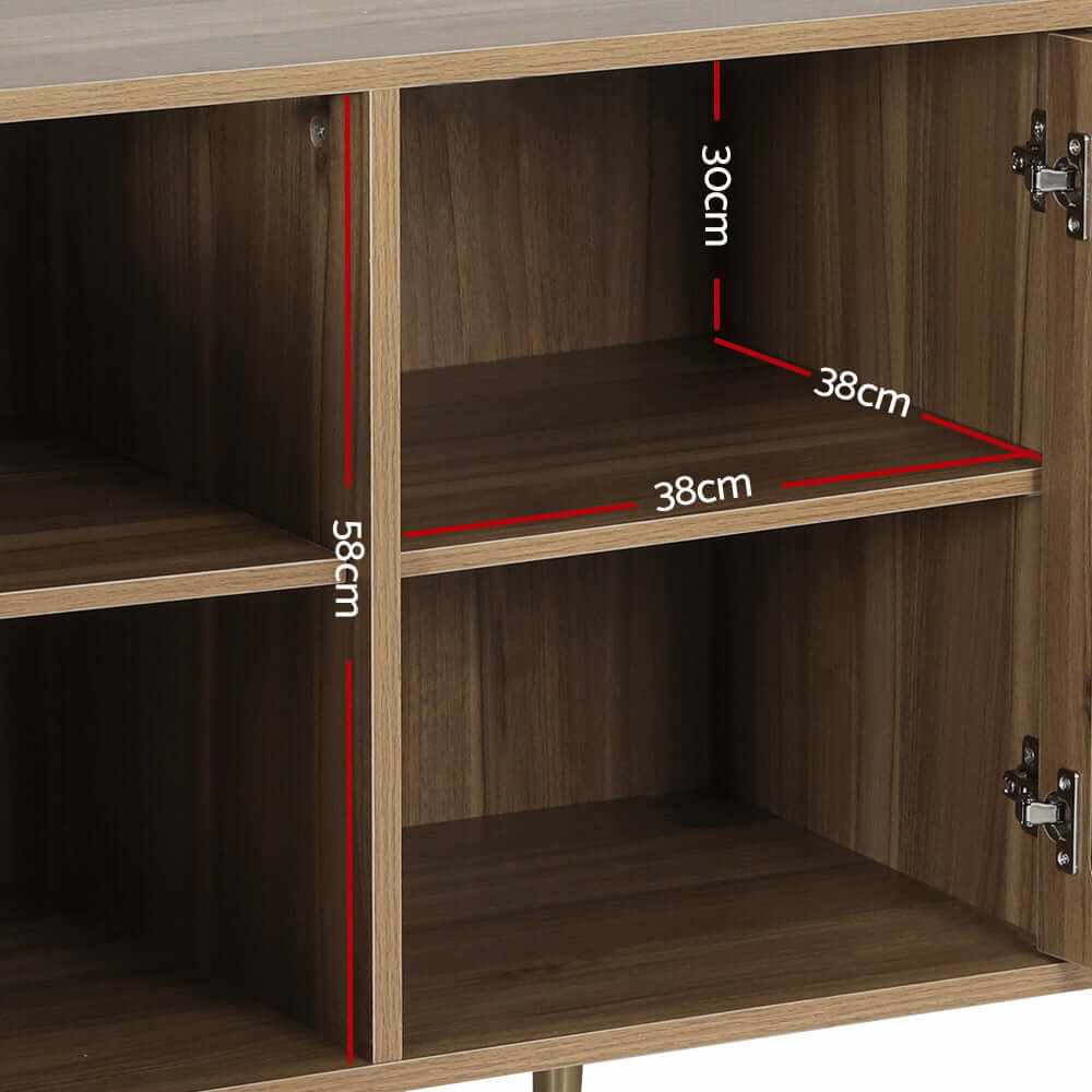 ANYA Mid Century Buffet Cabinet 2 Doors