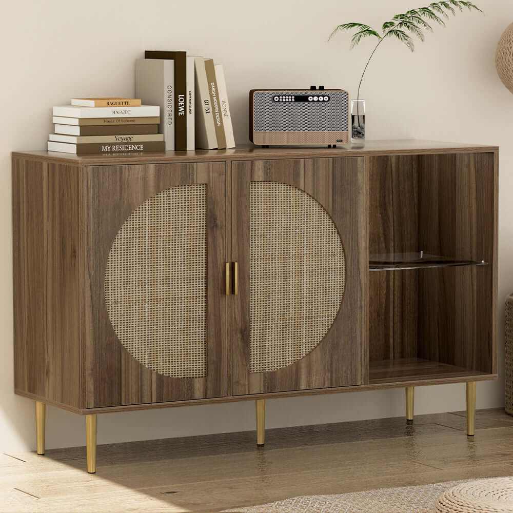 ANYA Mid Century Buffet Cabinet 2 Doors