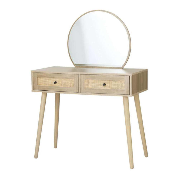 dressing table with mirror