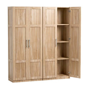Artiss 2x Buffet Sideboard Cabinet Pantry Hutch Kitchen Storage Organiser Pine