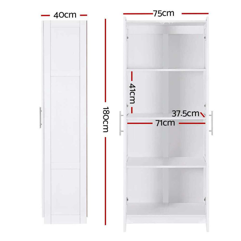 2 Door Cupboard white 