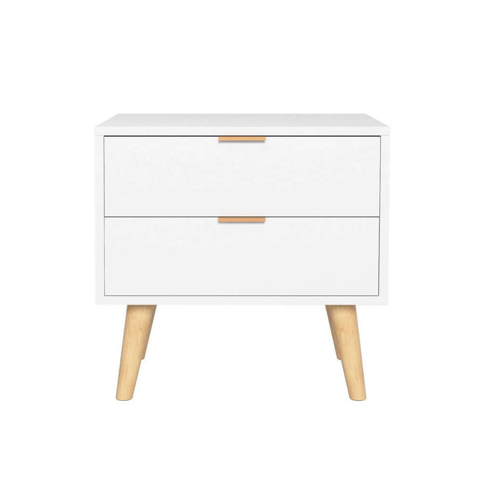 bedside table white