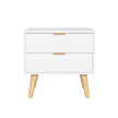 bedside table white