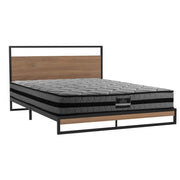 Dane Metal Bed Frame Double Size Beds Platform with Mattress