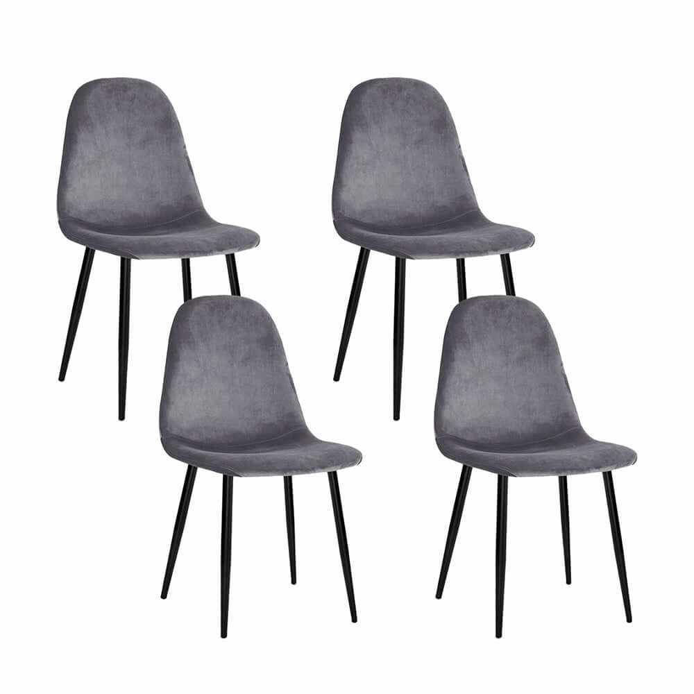 velvet dining chairs set of 4