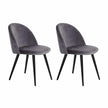 velvet chairs set of 2