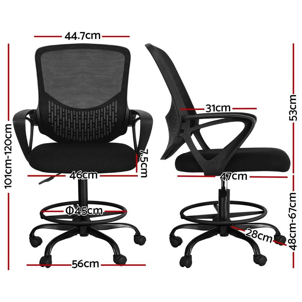 Artiss Office Mesh Chairs - Black