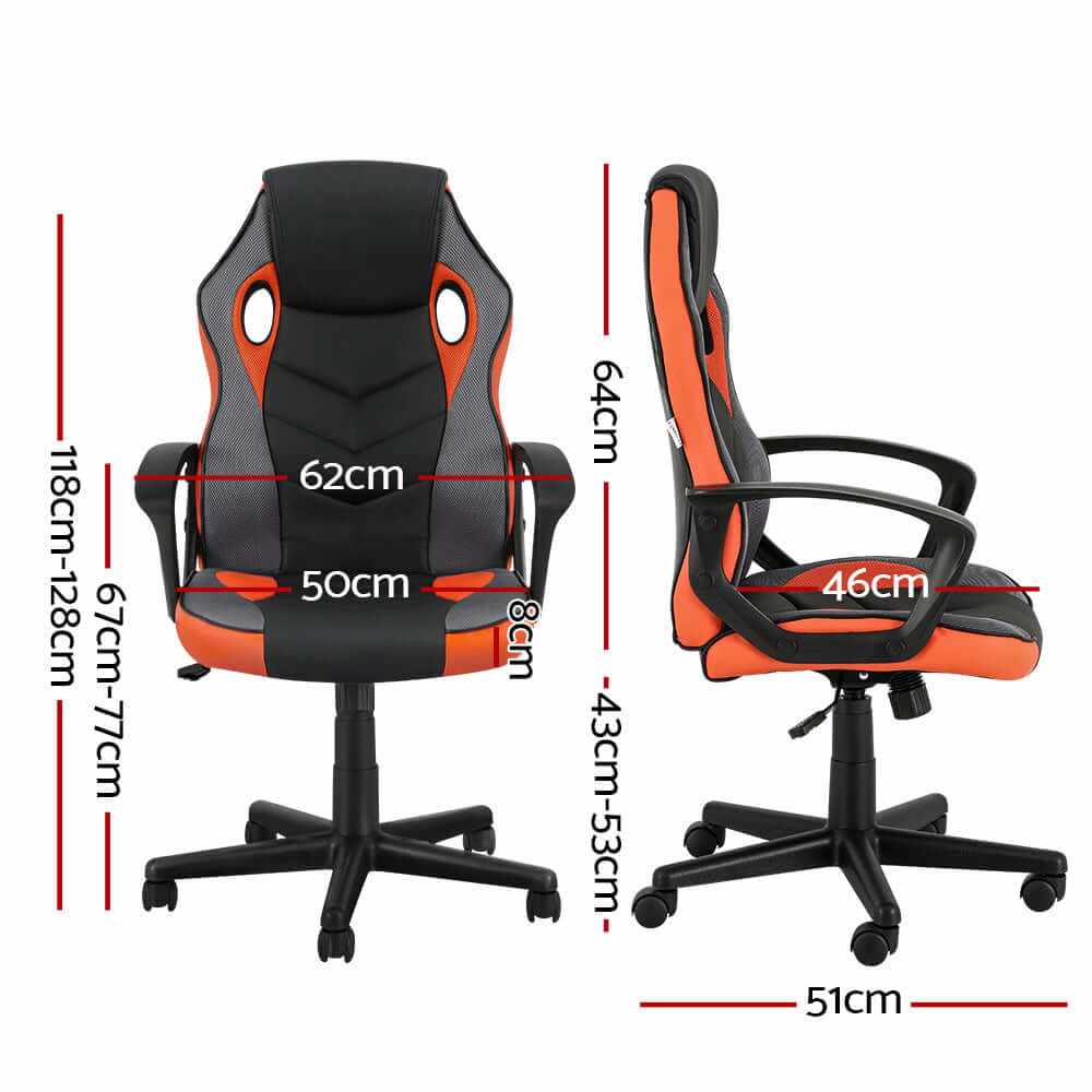 Artiss High Back Computer Office Chair - Orange