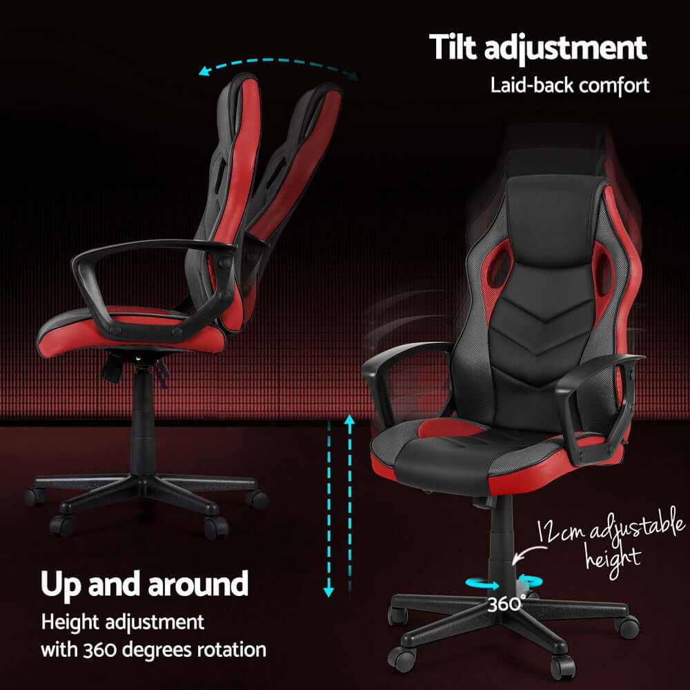 Artiss Gaming Office Computer Chair Red