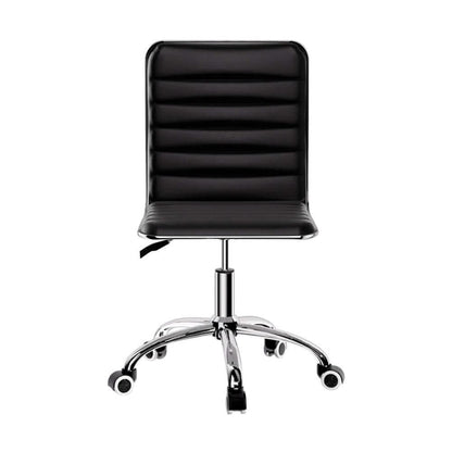 Artiss PU Leather Low Back Office Chair - Black