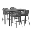 5 piece bar height patio set