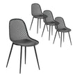 outdoor dining chairs black