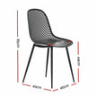 outdoor dining chairs black