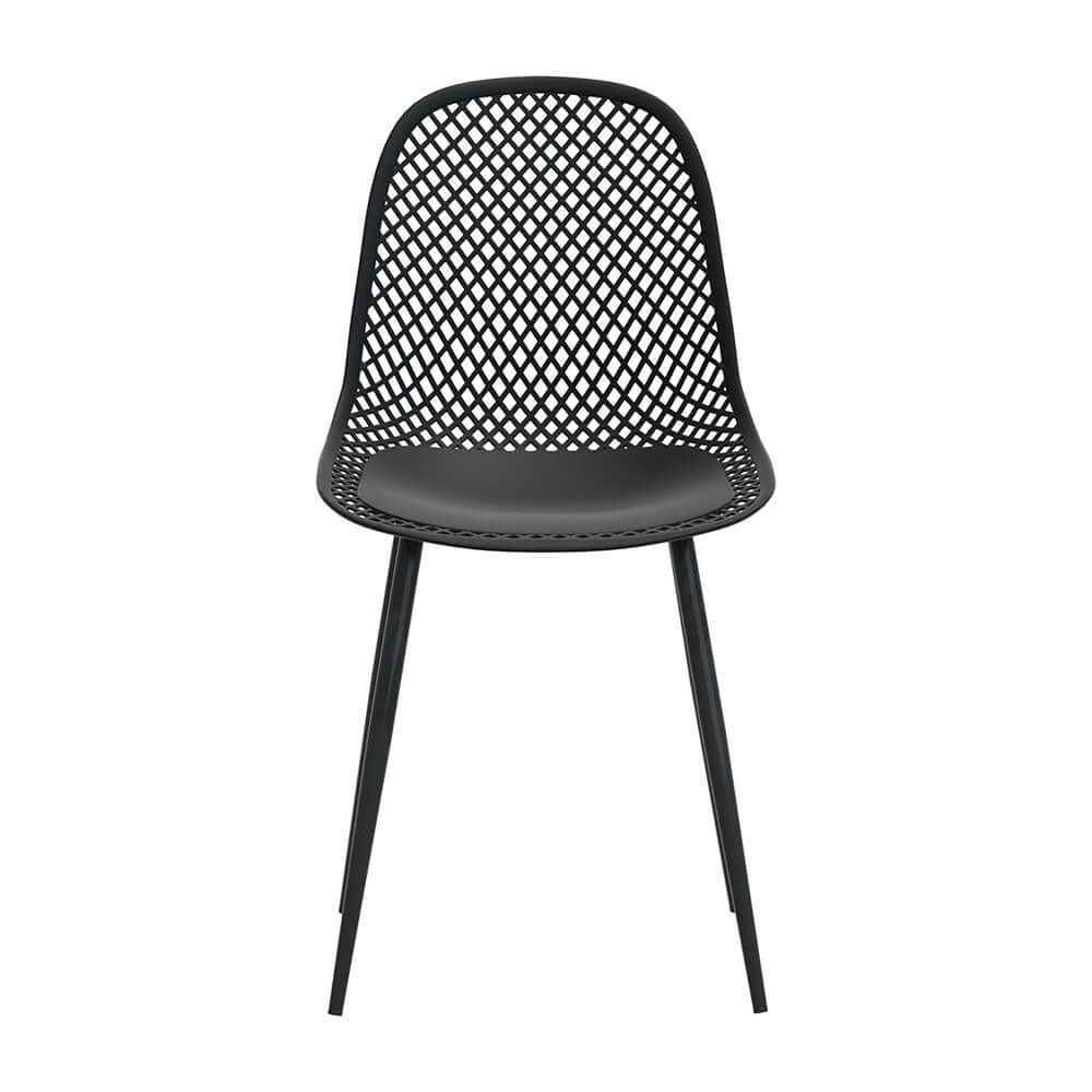 Gardeon 4PC Outdoor Dining Chairs Black