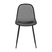 outdoor dining chairs black