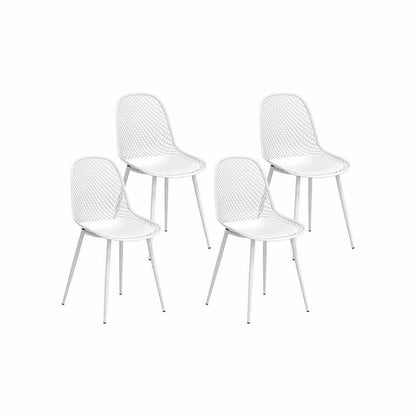 Gardeon 4PC Outdoor Dining Chairs White