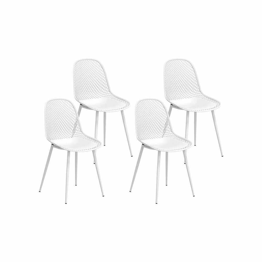 outdoor dining chairs white