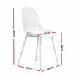 outdoor dining chairs white