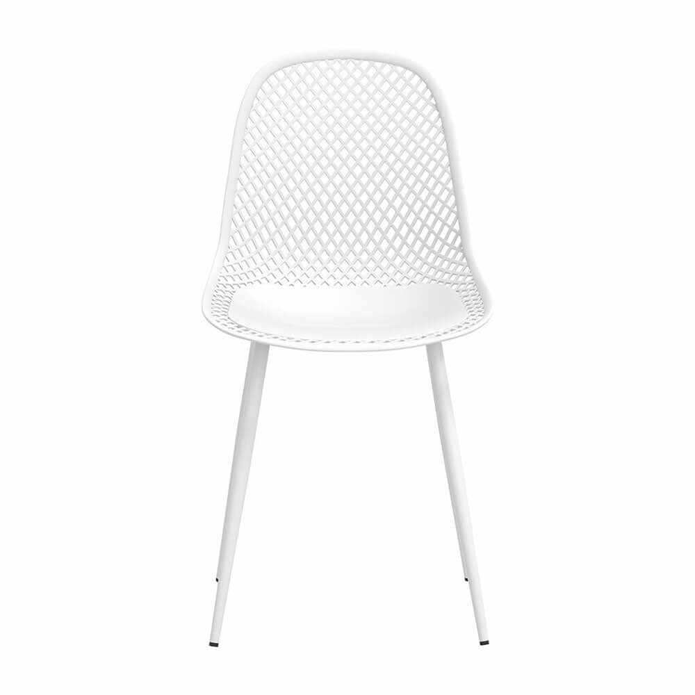 Gardeon 4PC Outdoor Dining Chairs White