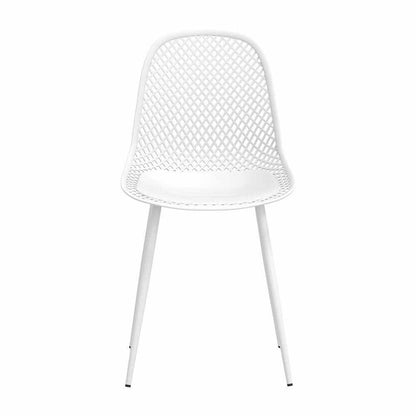 Gardeon 4PC Outdoor Dining Chairs White