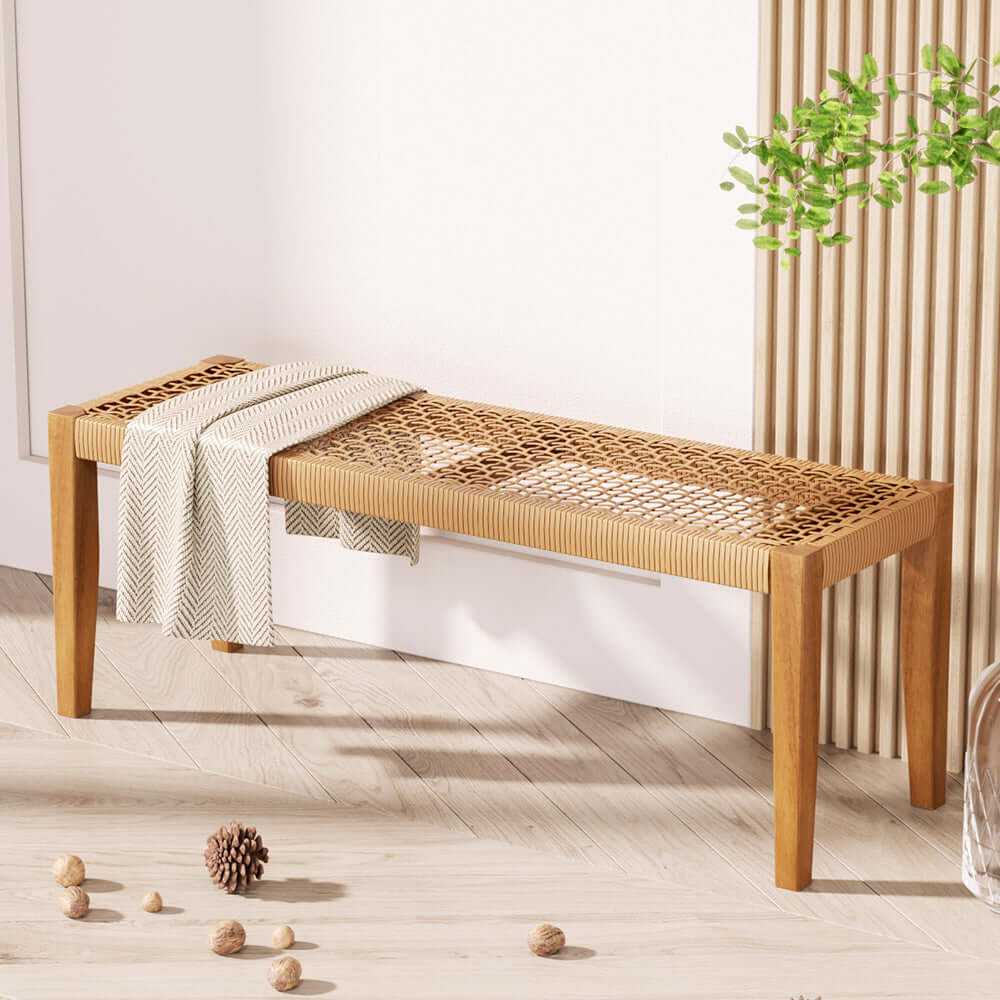 Gardeon Outdoor Dining Bench Seat 2-Seater Patio Furniture
