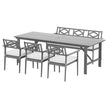 wooden garden table and chairs