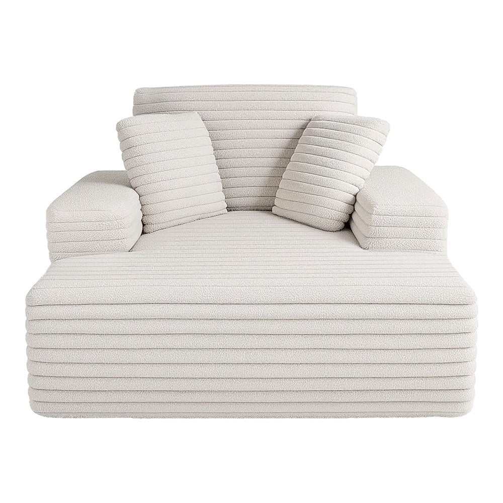 Artiss Reading Chairs Sleeper Cloud Sofas Faux Fur Fabric