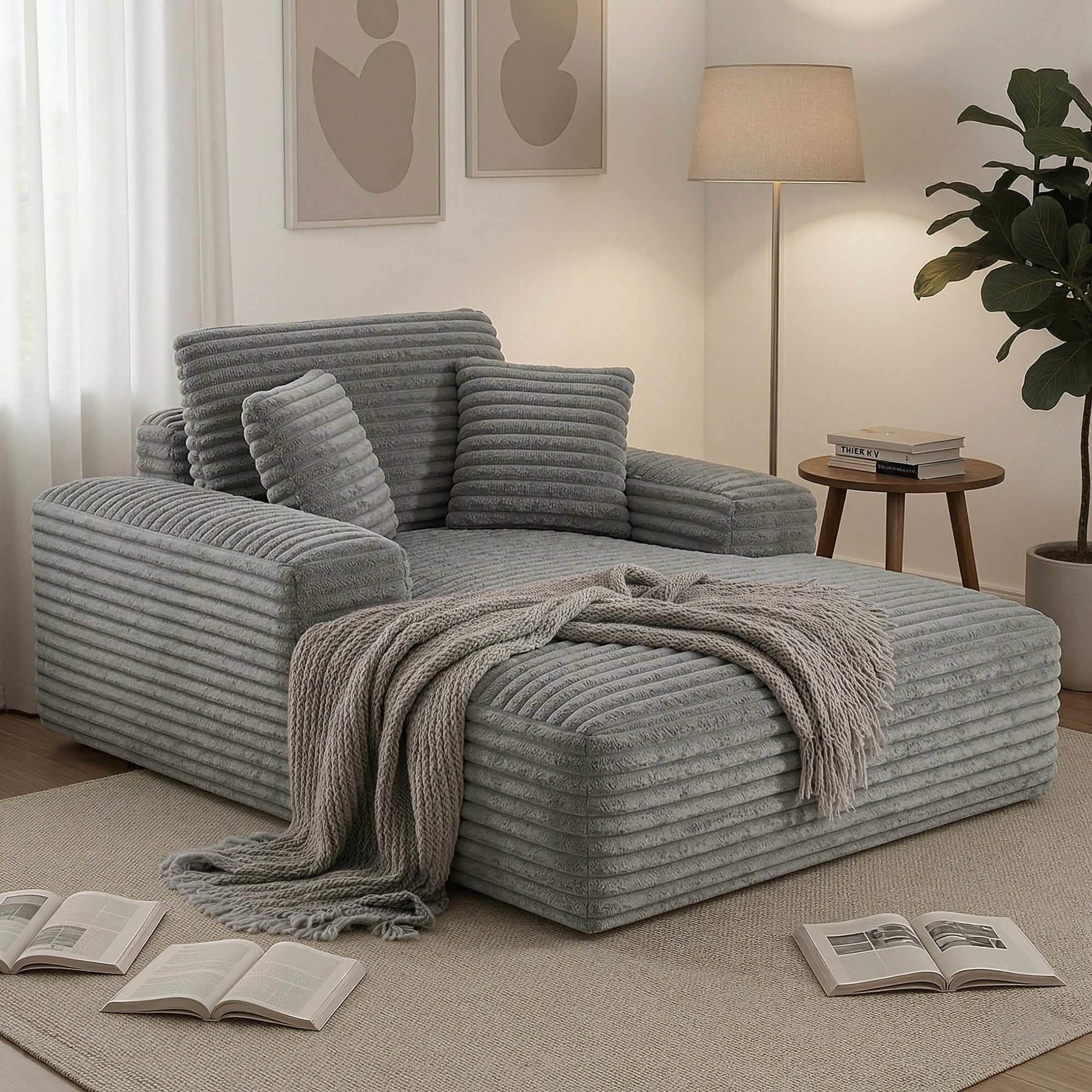 Artiss Sofa Bed Lounge Chair Sleeper Cloud Sofas