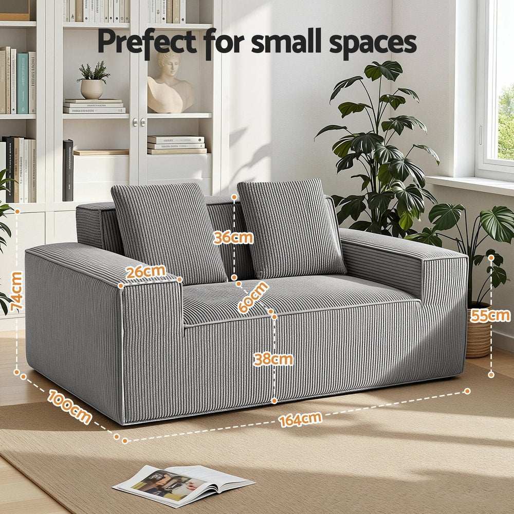 Artiss 2 Seater Sofa Loveseat Sofas Bed