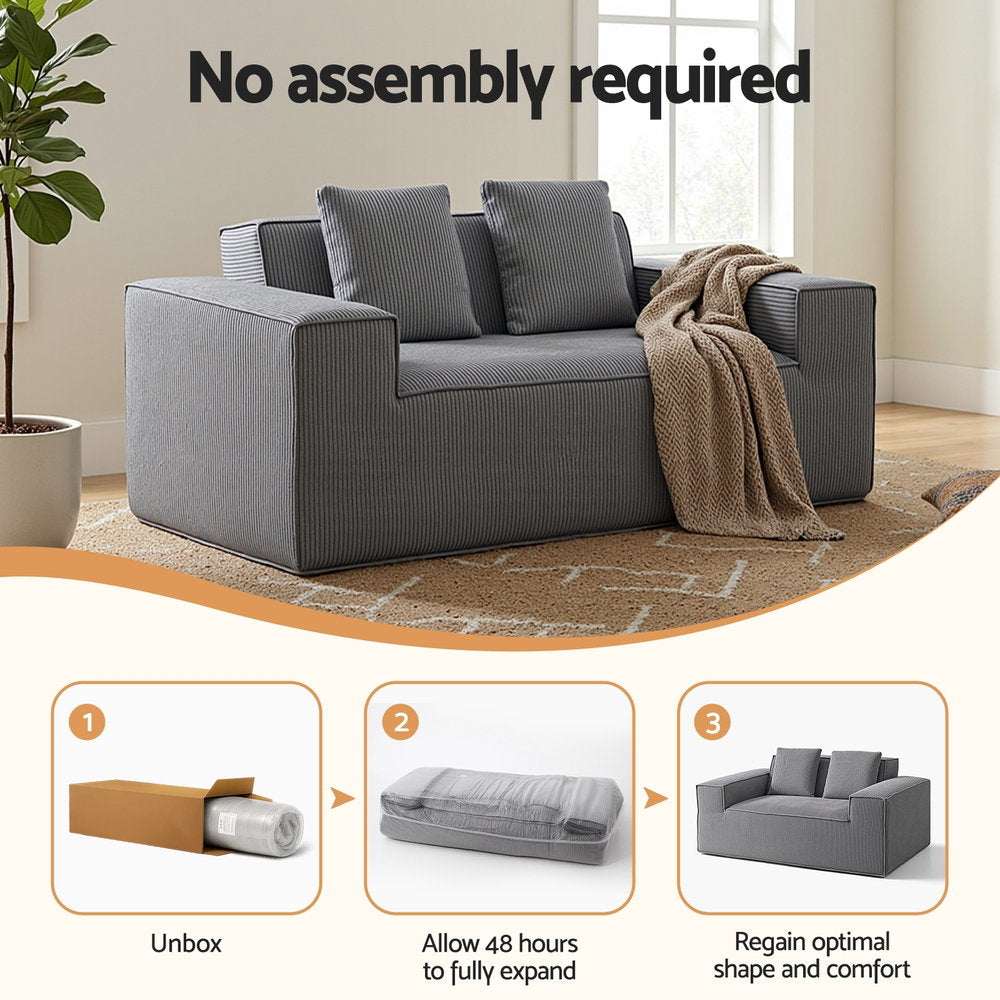 Artiss 2 Seater Sofa Loveseat Sofas Bed
